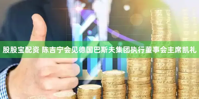 股股宝配资 陈吉宁会见德国巴斯夫集团执行董事会主席凯礼
