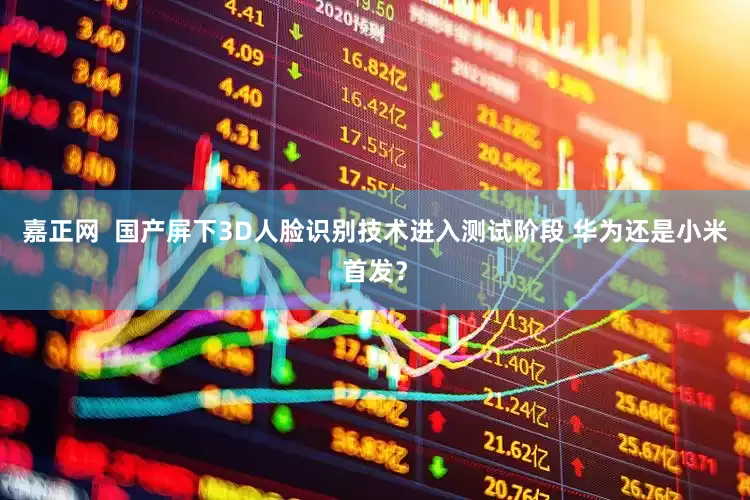嘉正网  国产屏下3D人脸识别技术进入测试阶段 华为还是小米首发？